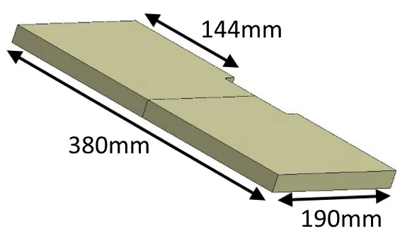 Jetmaster 60i and 60i Low Inset Lower Baffle Brick - KJMIN60026