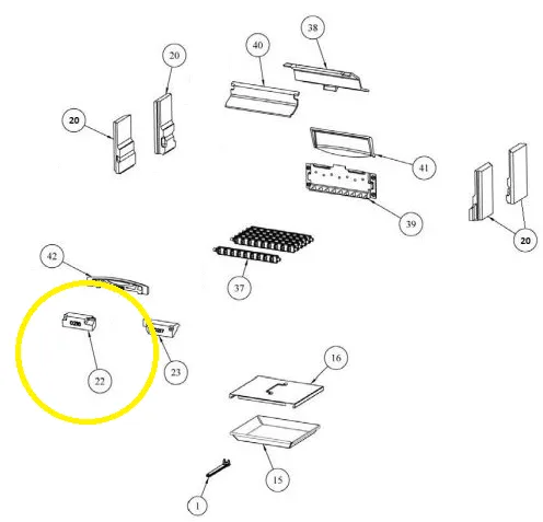 Stanley Lismore Room Heater Front Left Fire Brick
