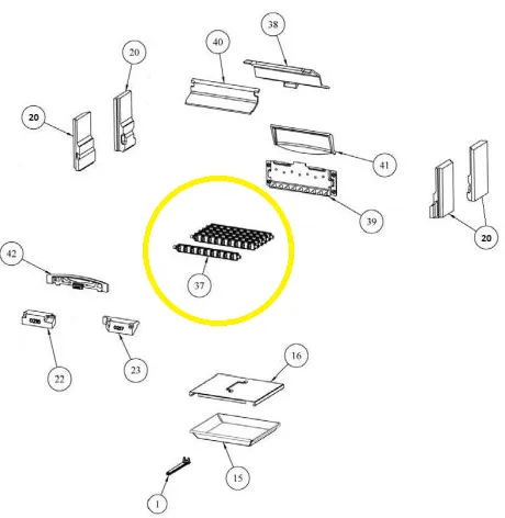 Stanley Lismore Room Heater Riddle Bar Grate [Z00047AXX] 