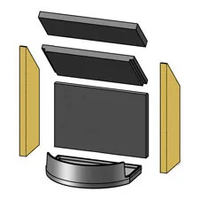 Morso 4055 - Side Fire Brick [57100200]