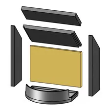 Morso 4155 - Rear Fire Brick [57100300]