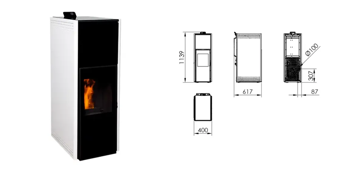 Mazona Small Orlando Stove Spare Parts - Right Heat Plate