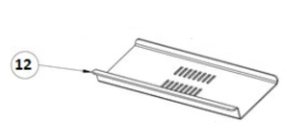 Mazona Glencara 5 / Ripley 5 Spare Parts - Rear Fire Brick