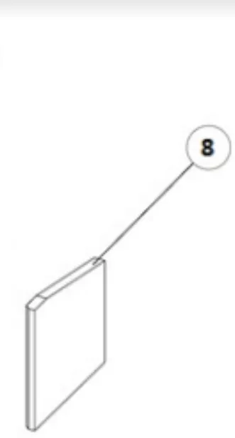 Mazona Oxford Stove Spare Parts - Side Fire Brick 