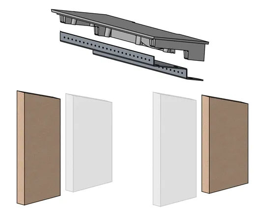 Morso Squirrel 1412 - Fire Brick & Baffle Plate Set